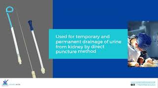 Features of Pigtail Nephrostomy Drainage Catheter With Trocar PCN [upl. by Corin284]