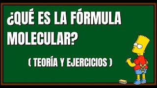 👨‍🔬 ¿Qué es la FÓRMULA MOLECULAR ⚗️ de un compuesto químico y cómo se calcula quimica [upl. by Hamrah]