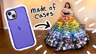 Making a Ballgown out of 1000 old Phone Cases [upl. by Bruning]