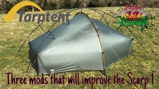 2022 tarptent scarp1 modifications that really do make a difference [upl. by Nnylkoorb]