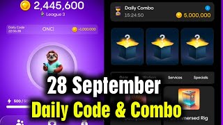 Gemz Daily Cipher amp Combo 28 September Gemz Daily Code  Gemz Daily Combo 28 September Gemz Cipher [upl. by Iverson]