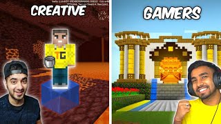 Creative Indian gamers in Minecraft 🔴 techno gamerz bbs live Insaan mythpat fleet yessmartypie [upl. by Inahc]