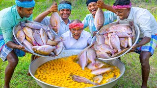 FISH OMELETTE  Emperor Fish Omelette Recipe Cooking In Village  Steamed Fish Recipe [upl. by Sherj]