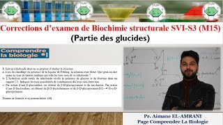 Corrections dexamen de Biochimie structurale SVI S3  Partie des glucides [upl. by Ahseret]