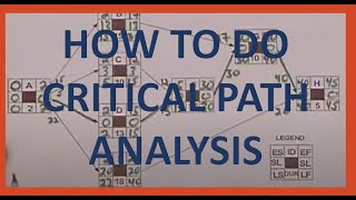 How to do Critical Path analysis [upl. by Airdnaid59]