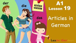 Revised  A1  Lesson 19  Articles in German  Bestimmte Artikel im Nominativ  Learn German [upl. by Nylemaj998]