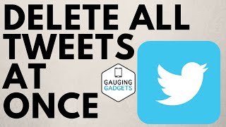 How to Delete All Tweets at Once on Twitter  Delete All Twitter Tweets [upl. by Jeuz109]