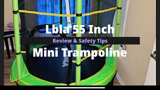 Lbla 55 inch Mini Trampoline Review and Safety Tips [upl. by Assennav35]