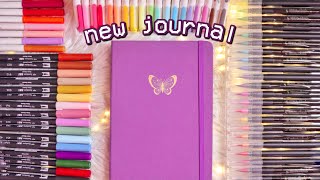 my new A5 journal 🦋 ft hirayajournal • pen swatches • unboxing review [upl. by Nreval]