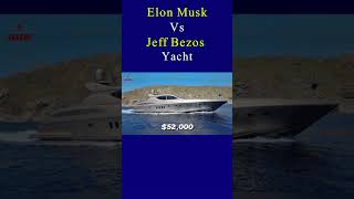 Jeff Bezos Yacht vs Elon Musk Yacht  JeffBezos ElonMusk shorts [upl. by Latrell]