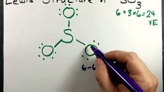 Lewis Structure of SO3 Sulfur Trioxide [upl. by Alioz21]