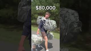 military backpack runner reation comedymovies shortvideo [upl. by Harahs]