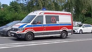 Alarmowo Dojazd Ambulansu T do szpitala CZDVW Crafter [upl. by Bryant]