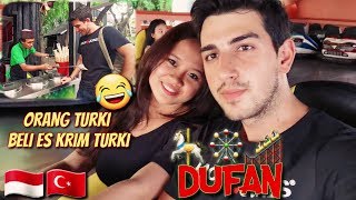 LDR  INDONESIA amp TURKEY  DUFAN VLOG  ORANG TURKI BELI ES KRIM TURKI🍦😂 [upl. by Nythsa]