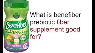 Benefiber Prebiotic Fiber Supplement Chewables Assorted Fruit 100 Ct [upl. by Madonna]