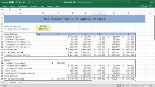 How to Calculate Accounting Payback Period or Capital Budgeting Breakeven in Excel [upl. by Ayadahs]