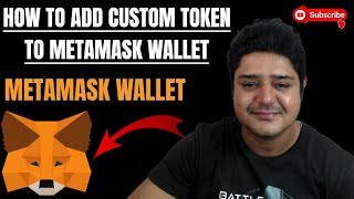 How to add custom token to metamask wallet in hindi [upl. by Goggin]