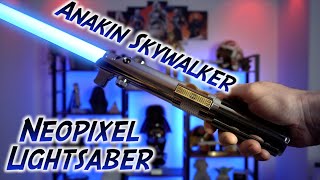 Anakin Skywalker Screen Accurate Neopixel Lightsaber Review from Artsabers [upl. by Notniv]