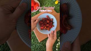 Homemade Oven ‘Sun Dried’ Tomatoes Perfect recipe to add to pastas pizzas amp dips easycooking [upl. by Cumine554]