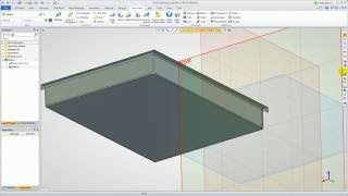 Plaatwerk zetting met uitslag Contour Flange Sheet Metal [upl. by Iramat]