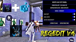 Injector Vip 100 Antiban Free Fire  Auto Headshot Vip White 444 Regedit Panel Free Fire Max  FF [upl. by Heinrik]