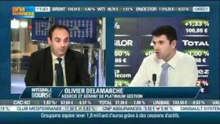 Olivier Delamarche  29 Novembre 2011  BFM Business [upl. by Drofub323]