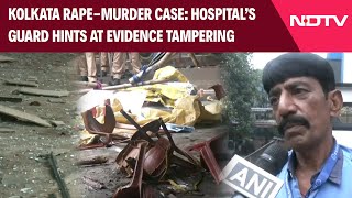 Kolkata RapeMurder Case  RG Kar Hospital’s Guard Hints At Evidence Tampering Says CCTV Vandalised [upl. by Nahij606]