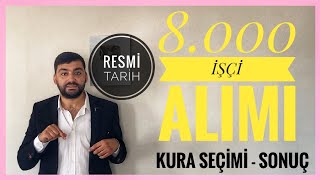 8000 İŞÇİ ALIMI SONUÇLARI NE ZAMAN AÇIKLANACAKKURA ÇEKİMİ CANLI YAYINSAĞLIK BAKANLIĞI KURACANLI [upl. by Enived]