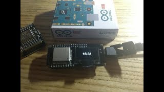 ESP32 WEMOS Lolin wintegrated OLED Internet Clock [upl. by Adila]