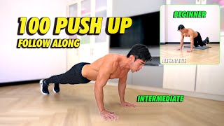 Guided 100 Push Up Workout [upl. by Nyved]