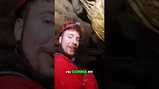 Mr Beast Exploring the Tightest Cave  mrbeast [upl. by Ayiotal]