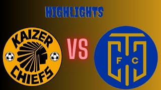 HighStakes Showdown Kaizer Chiefs vs Cape Town City  DStv Premiership Thrille [upl. by Rellia]