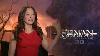 Rose McGowan Marique Interview quotConan the Barbarianquot 2011 [upl. by Ignacia]