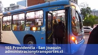 103 Transantiago  Marcopolo Gran Viale 132  Volvo B290R LE Nuevo Estándar [upl. by Breanne]