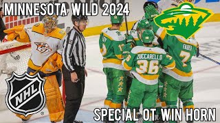 Minnesota Wild 2024 Special OT Win Horn [upl. by Aidnic]