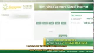 Internet Banking Sicredi Internet [upl. by Renard]