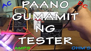 Paano Gumamit ng Tester Digital Multimeter [upl. by Sined619]