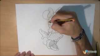 Come disegnare Minnie Mouse  How to draw Minnie Mouse [upl. by Annayar143]