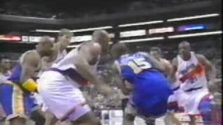 Charles Barkley Blocks Sprewell Two Times In a Row [upl. by Yelnet]