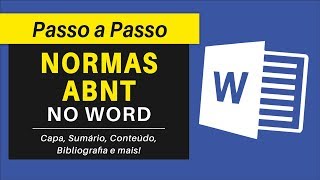 Normas ABNT Formatação de Capa Sumário Conteúdo Referências Bibliográficas e Numeração no Word [upl. by Naillij265]