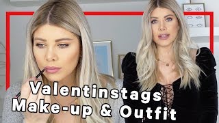 Last Minute Valentinstags MakeUp und Outfit I TOP5 Influencer WG [upl. by Ybocaj]