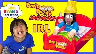 DONT WAKE MOMMY IRL CHALLENGE Family Fun Games for Kids Egg Surprise Warheads Extreme Sour Candy [upl. by Vickey755]