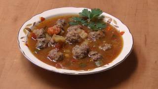 Meatball Soup  Almondigas or Albondigas  Recipe with Michaels Home Cooking [upl. by Eizeerb]