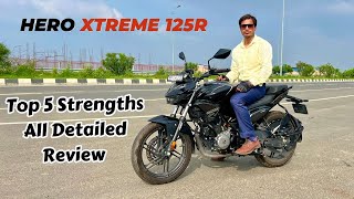 HERO XTREME 125R Performance Ride Comfort All Detailed Review [upl. by Ardaid420]