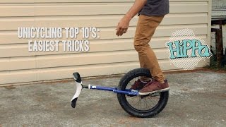 Unicycle Top 10s  Easiest Tricks [upl. by Mraz]