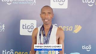 Faraja Damas Lazaro  Mshindi Wa Tigo Kili International Half Marathon 2024 [upl. by Dyane]