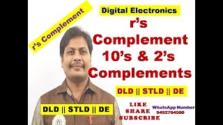 rs Complement  Formula for rs Complement  10s Complement  2s Complement  DLD  STLD [upl. by Ardnaeel613]