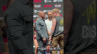 Mike Tyson Not INTIMIDATED vs Jake Paul at face off during final press conference [upl. by Eta]