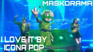 Romvesenet sings “I Love It” by Icona Pop  MASKORAMA SEASON 4 EPISODE 2 [upl. by Nilyahs]