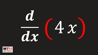 What is the Derivative of 4x [upl. by Suoirrad40]